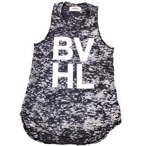 Soulcycle Women's Black Acid Wash BVHL Sleeveless Activewear Tank Top‎ Small